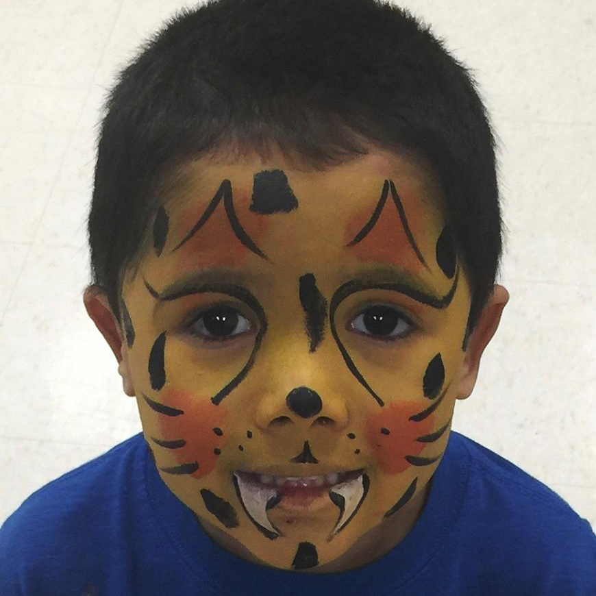 Face paint of feline