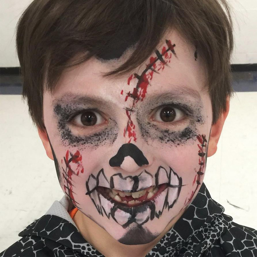 Skeleton face paint